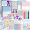 2-Pack DIY Journal Kit (Multicolored) 10.43 x 12.4 x 1.69 inches